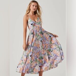 Astr Multicolor Floral Midi Dress